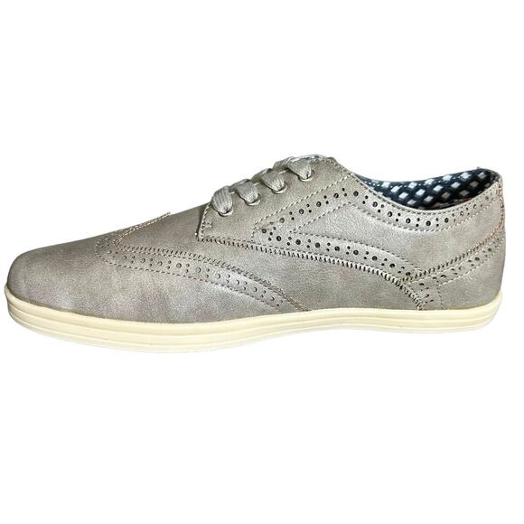 Ben Sherman Nicholas wingtip Oxford lt gray PU size 8 - Picture 6 of 9